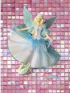 Blue Fairy Princess Doll with Swan Accessory